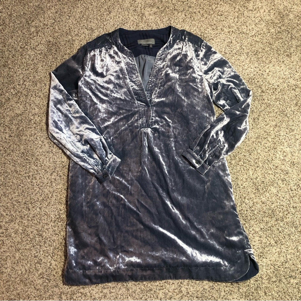 Anthropologie Velvet Tunic Dress- XS